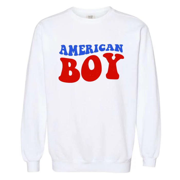 American Boy Fourth Of July Garment-Dyed Sweatshirt