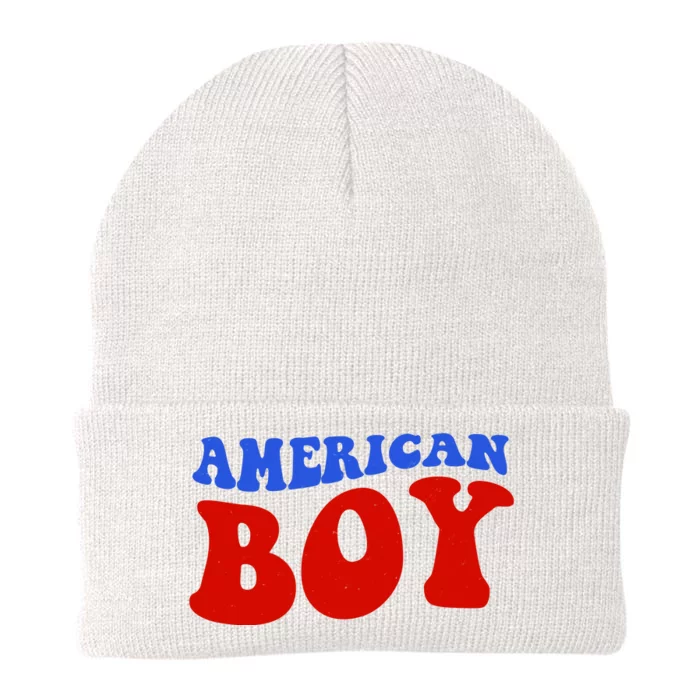 American Boy Fourth Of July Knit Cap Winter Beanie