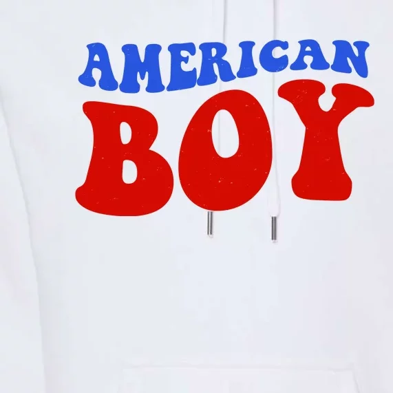 American Boy Fourth Of July Premium Hoodie