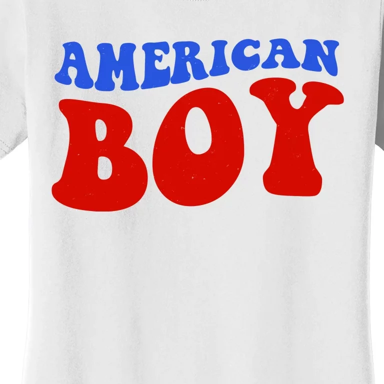 American Boy Fourth Of July Women's T-Shirt