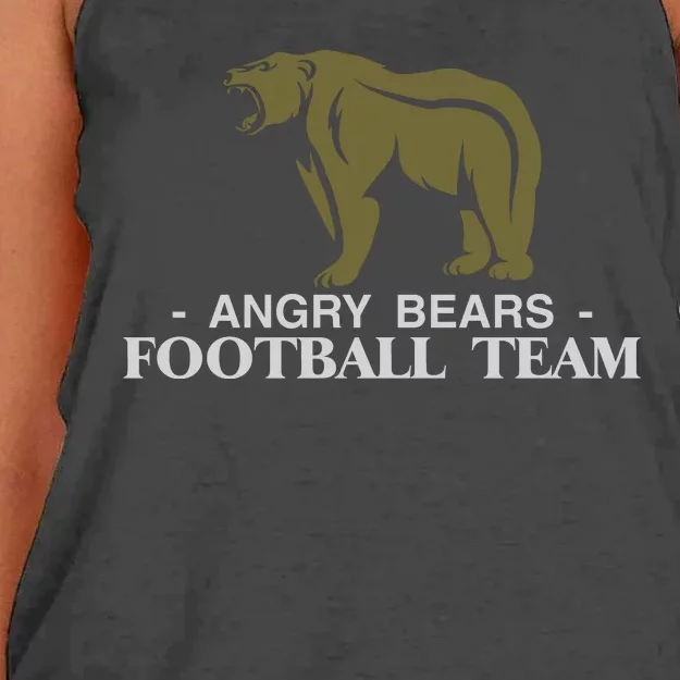 Angry Bears Football Team Women's Knotted Racerback Tank