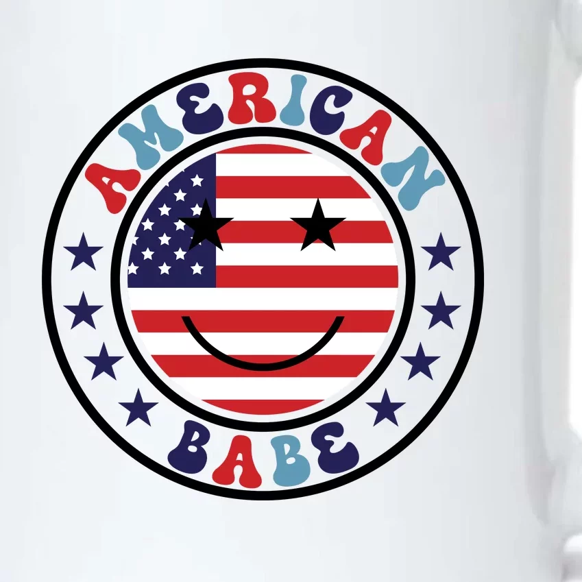 American Babe Fourth Of July Graphic Black Color Changing Mug