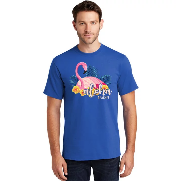 Aloha Beaches Flamingo Tropical Tall T-Shirt