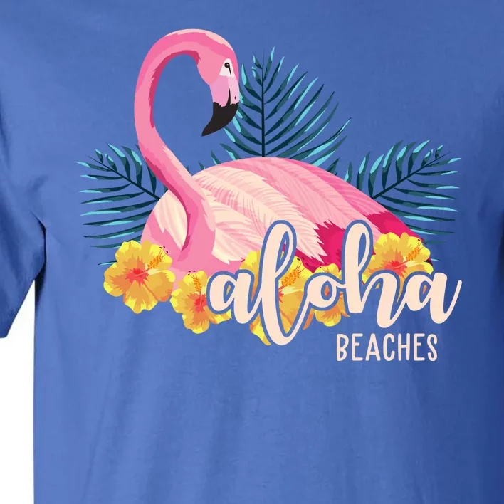 Aloha Beaches Flamingo Tropical Tall T-Shirt