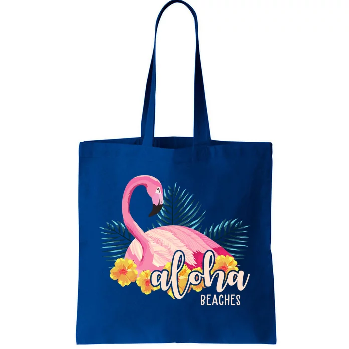 Aloha Beaches Flamingo Tropical Tote Bag