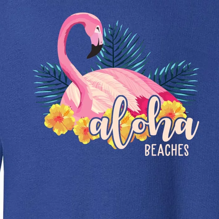 Aloha Beaches Flamingo Tropical Toddler Sweatshirt