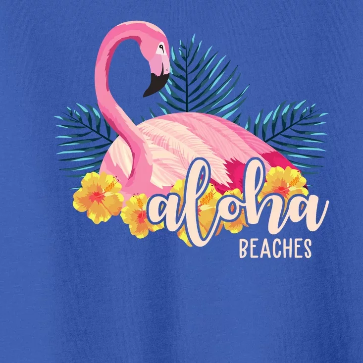 Aloha Beaches Flamingo Tropical Toddler T-Shirt