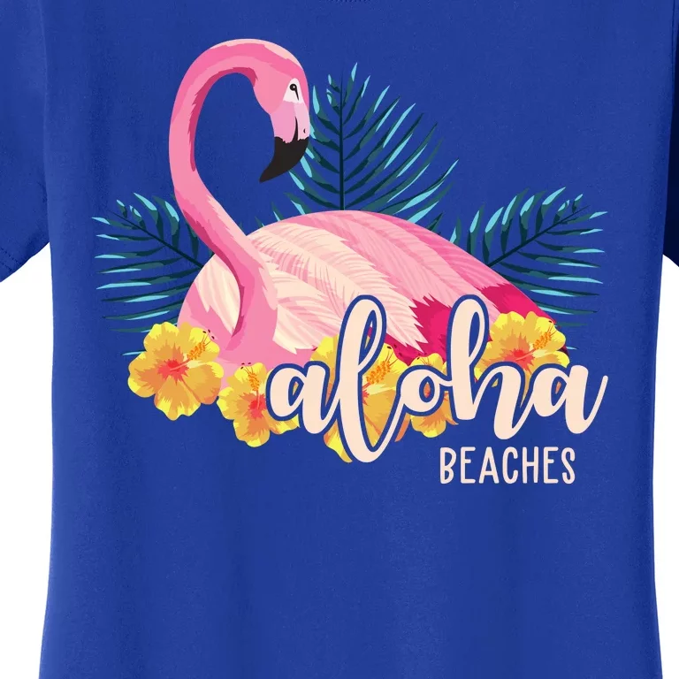 Aloha Beaches Flamingo Tropical Women's T-Shirt