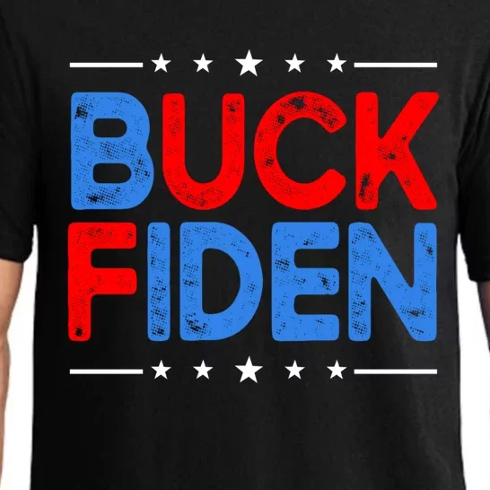 Anti Biden Funny Impeach Joe Biden Buck Fiden Cool Gift Pajama Set