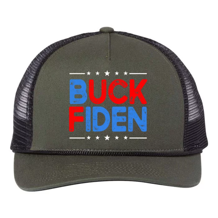 Anti Biden Funny Impeach Joe Biden Buck Fiden Cool Gift Retro Rope Trucker Hat Cap