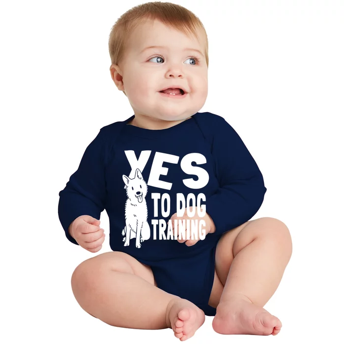 Animal Behaviorist Funny Gift Training Dog Trainer Cool Gift Baby Long Sleeve Bodysuit