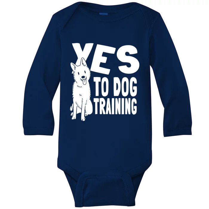 Animal Behaviorist Funny Gift Training Dog Trainer Cool Gift Baby Long Sleeve Bodysuit