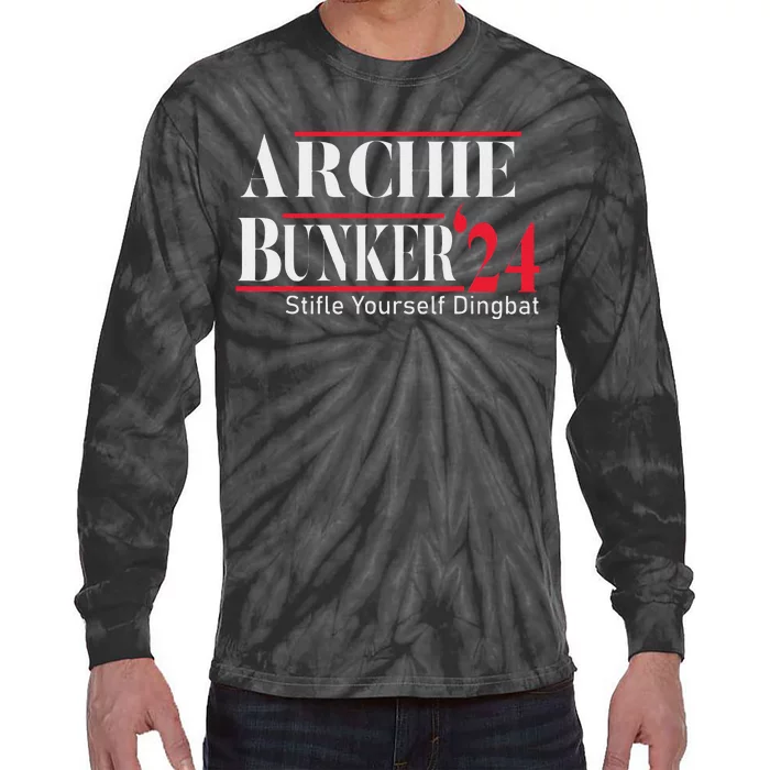 Archie Bunker For President Tie-Dye Long Sleeve Shirt