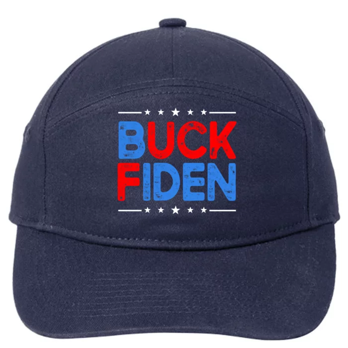 Anti Biden Funny Impeach Joe Biden Buck Fiden Great Gift 7-Panel Snapback Hat