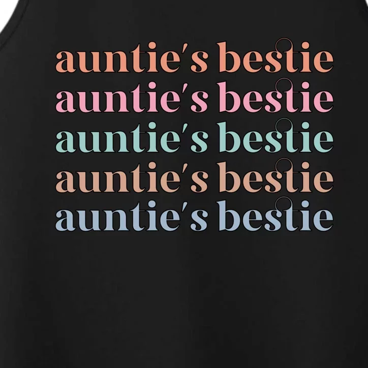 Aunties Bestie From Aunt To Niece Meaningful Gift Performance Tank