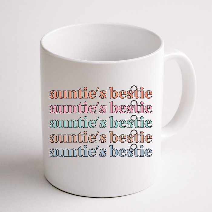 Aunties Bestie From Aunt To Niece Meaningful Gift Front & Back Coffee Mug