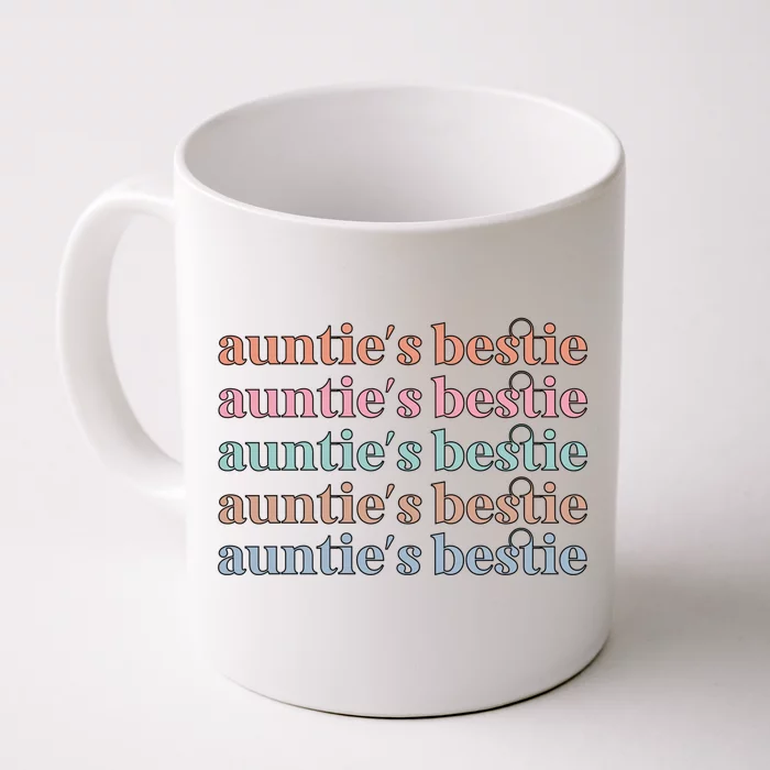 Aunties Bestie From Aunt To Niece Meaningful Gift Front & Back Coffee Mug