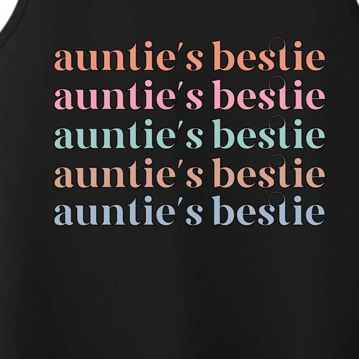 Aunties Bestie From Aunt To Niece Gift Performance Tank