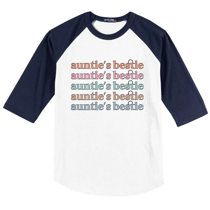 Aunties Bestie From Aunt To Niece Gift Baseball Sleeve Shirt