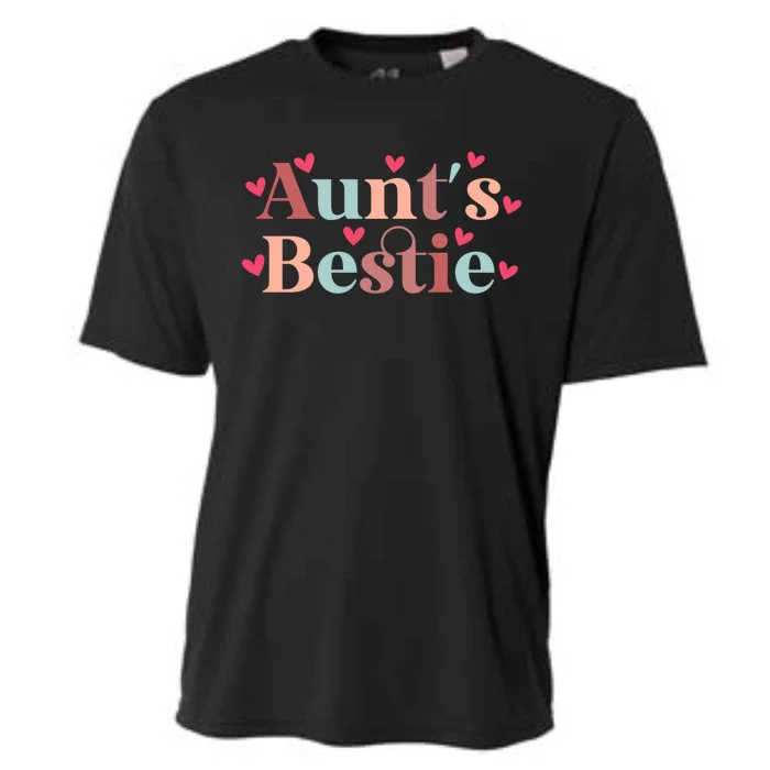 Aunts Bestie From Auntie To Niece Funny Gift Cooling Performance Crew T-Shirt