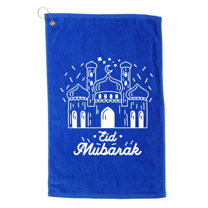 Arabic Blessed Feast Muslim Holiday Eid Al Fitr Eid Mubarak Gift Platinum Collection Golf Towel