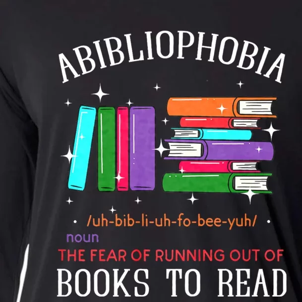 Abibliophobia Bibliophilia Fear Read Bibliophile Bookworm Cooling Performance Long Sleeve Crew