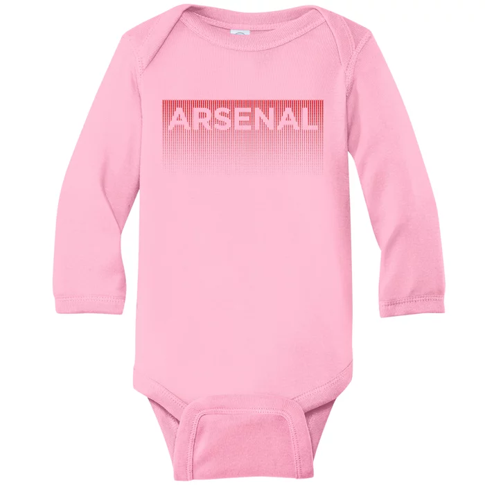 A.R.S.E.N.A.L Blank Fade Design Baby Long Sleeve Bodysuit