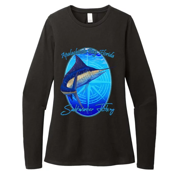 Apalachicola Bay Florida Sailfish Billfish Saltwater Fishing Womens CVC Long Sleeve Shirt