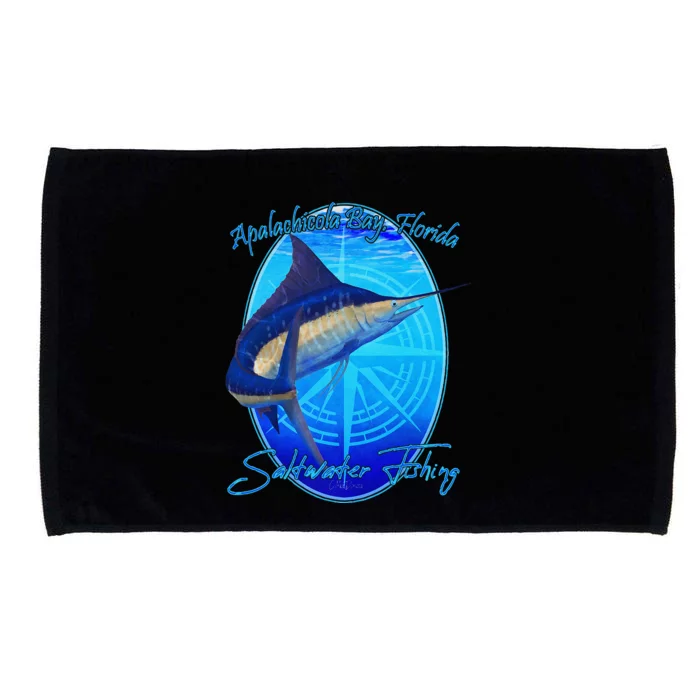 Apalachicola Bay Florida Sailfish Billfish Saltwater Fishing Microfiber Hand Towel