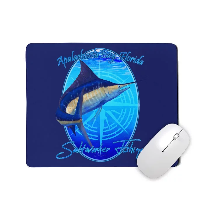 Apalachicola Bay Florida Sailfish Billfish Saltwater Fishing Mousepad