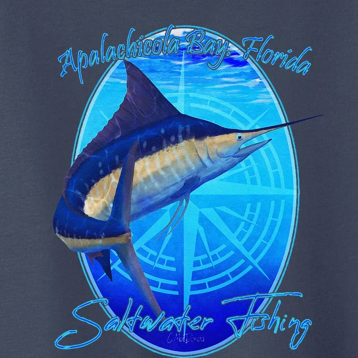 Apalachicola Bay Florida Sailfish Billfish Saltwater Fishing Toddler T-Shirt