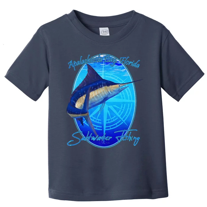 Apalachicola Bay Florida Sailfish Billfish Saltwater Fishing Toddler T-Shirt