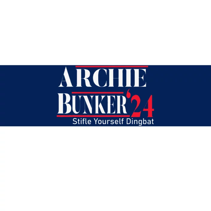 Archie Bunker For President Bumper Sticker