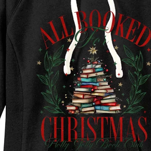 All Booked For Christmas Books Club Women's Fleece Hoodie