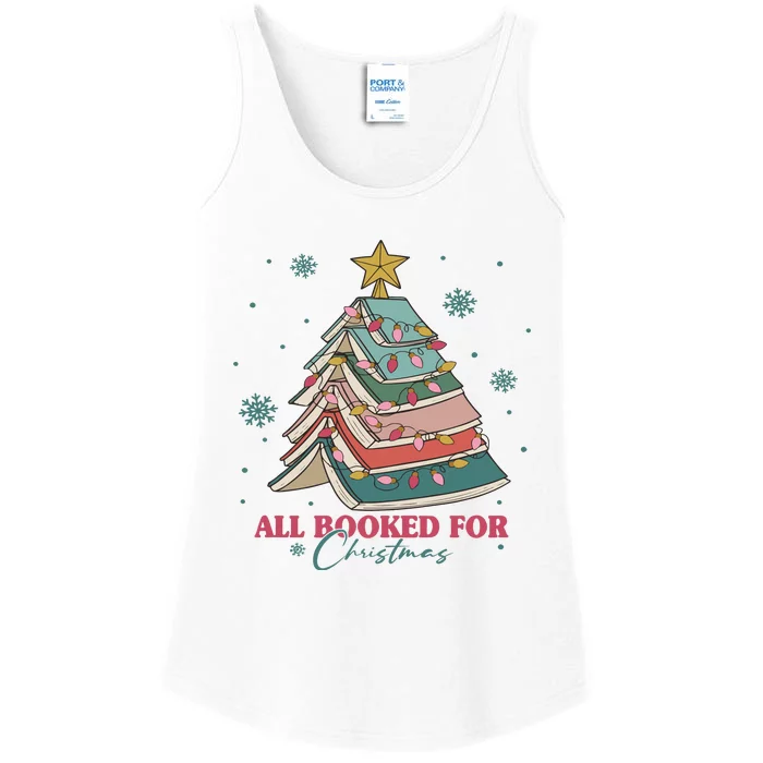 All Booked For Christmas Librarianbookworm Ladies Essential Tank