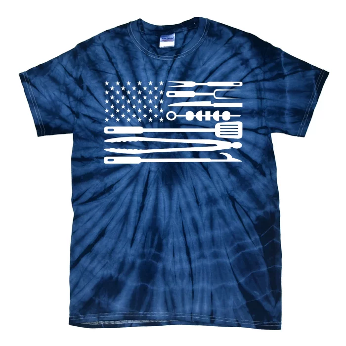 American BBQ Flag Tie-Dye T-Shirt