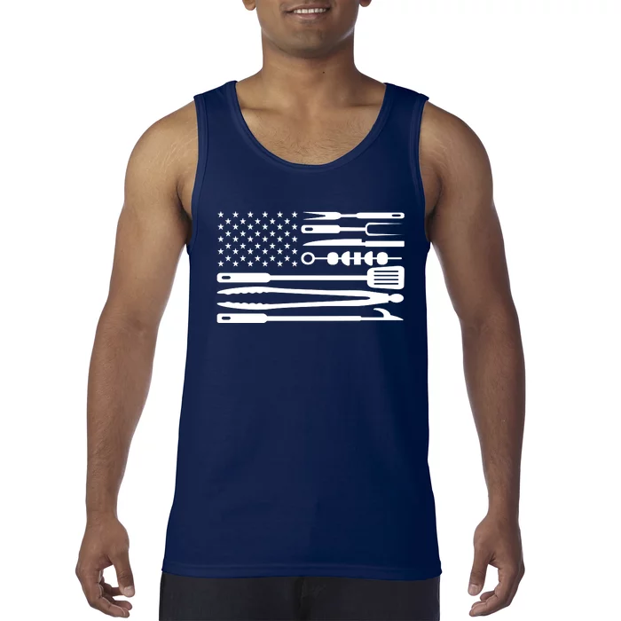 American BBQ Flag Tank Top