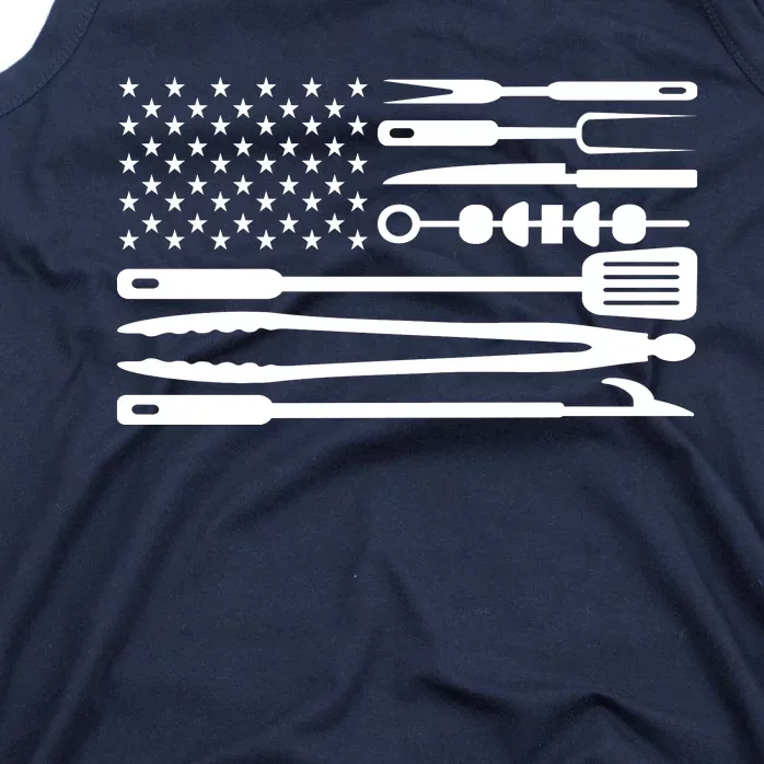 American BBQ Flag Tank Top