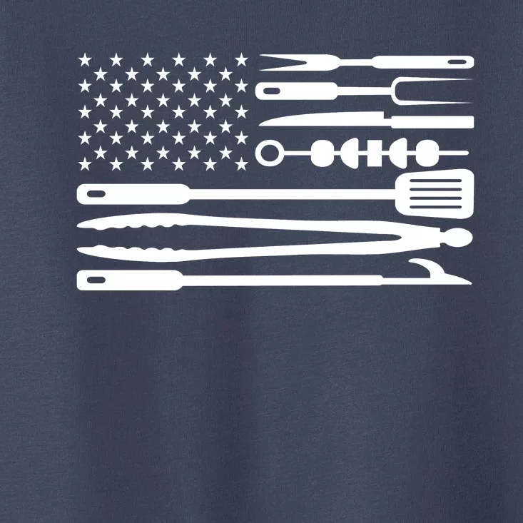 American BBQ Flag Toddler T-Shirt