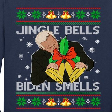Anti Biden Funny Joe Biden Republican Christmas Ugly Sweater Long Sleeve Shirt