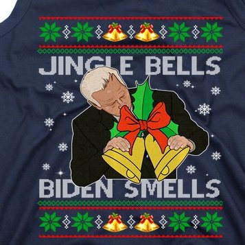 Anti Biden Funny Joe Biden Republican Christmas Ugly Sweater Tank Top