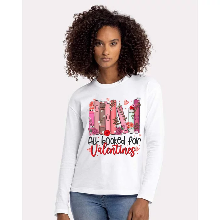 All Booked For Valentines Day Womens Cotton Relaxed Long Sleeve T-Shirt