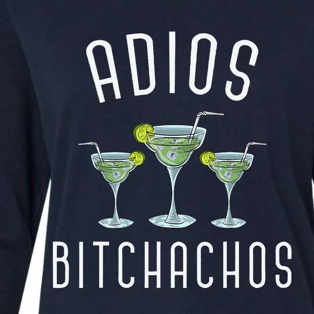 Adios Bitchachos Funny Mexican Party Margarita Cinco De Mayo Womens Cotton Relaxed Long Sleeve T-Shirt