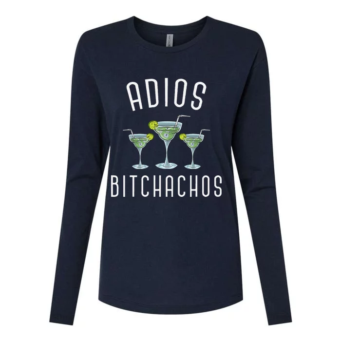 Adios Bitchachos Funny Mexican Party Margarita Cinco De Mayo Womens Cotton Relaxed Long Sleeve T-Shirt