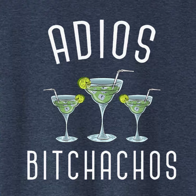 Adios Bitchachos Funny Mexican Party Margarita Cinco De Mayo Women's Crop Top Tee