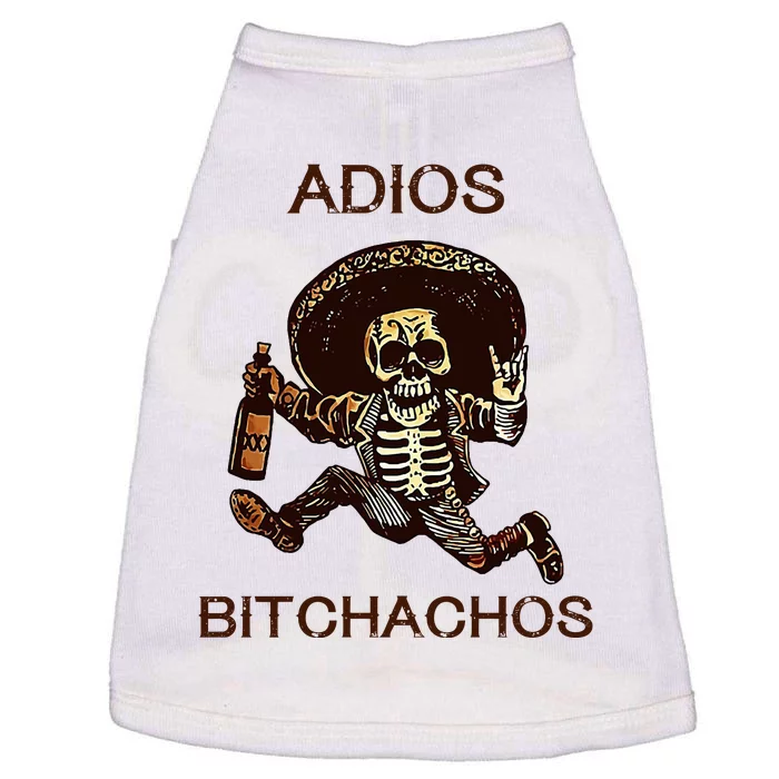 Adios Bichachos Funny Skull Doggie Tank