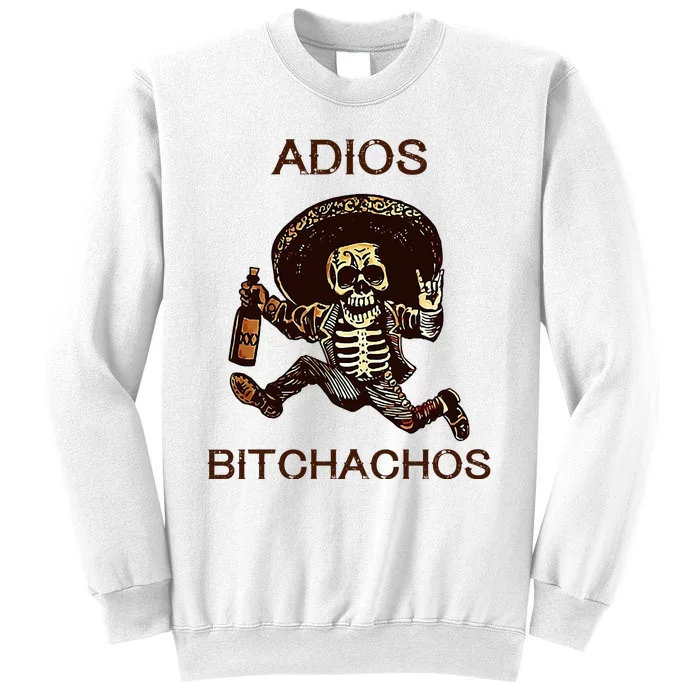 Adios Bichachos Funny Skull Sweatshirt