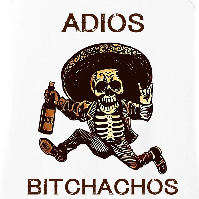 Adios Bichachos Funny Skull Ladies Essential Tank