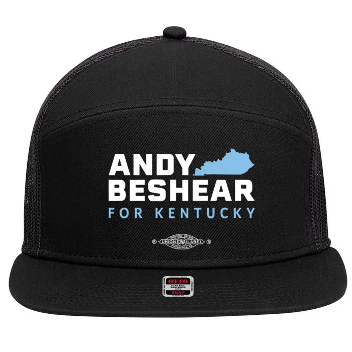 Andy Beshear For Kentucky 7 Panel Mesh Trucker Snapback Hat