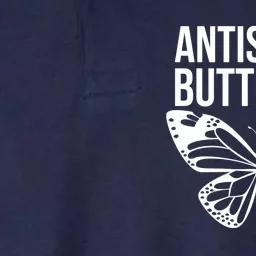 Antisocial Butterfly Funny Introverted Softstyle Adult Sport Polo